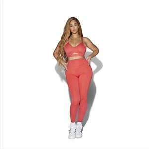 NWT adidas x IVY PARK coral high-rise leggings